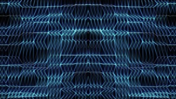 Blue lines Vj loop video wallpaper polygonal background
