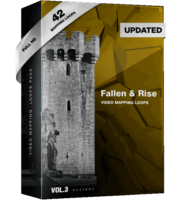 Fallen & Rise VIdeo Mapping Loops Pack