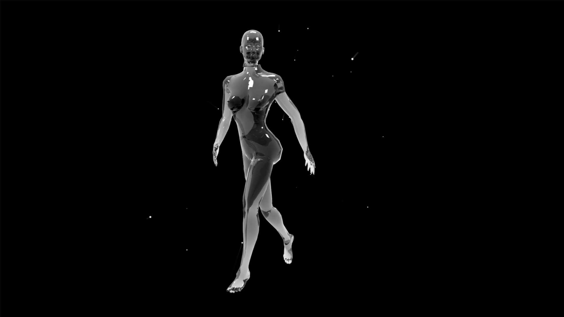 Liquid_Geometry_Statue_Isolated_on_Black_Background_Video_VJ_loop mannequin