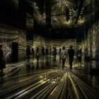 Shimmering lines Art Glint for stage visuals