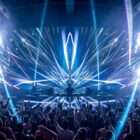 Shimmering lines Art Glint for stage visuals