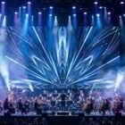 Shimmering lines Art Glint for stage visuals