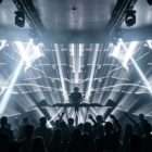 Black Rays VJ loop with dark light beams for stage