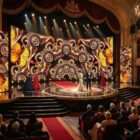 Abstract black rays visuals for concerts and LED screens vj loops