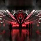Black Rays VJ loop with dark light beams for stage