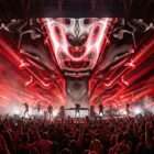 Black Rays VJ loop with dark light beams for stage