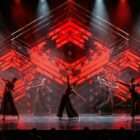 Red LED VJ loop with bright LED light effects