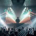 Futuristic green visuals Space Jade for LED screens