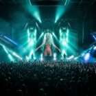 Space Jade VJ loop with green cosmic light effects