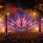 Wireframe strobe visuals for EDM stage and LED screens