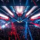 Wireframe strobe visuals for EDM stage and LED screens