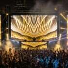 Golden abstract light visuals Vivid Wheat for stage