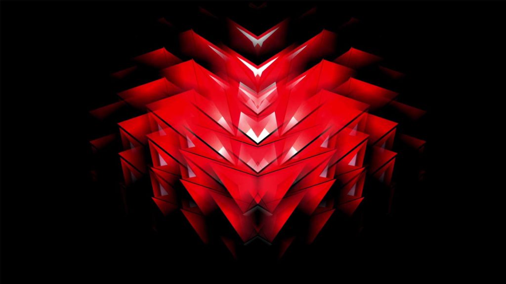 HEARTBEAT__Red_Motion_Background_Geometric_Low_poly_vj_loop