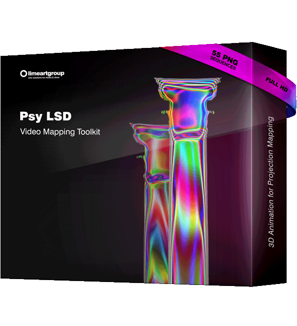 Psychedelic Animation Projection mapping