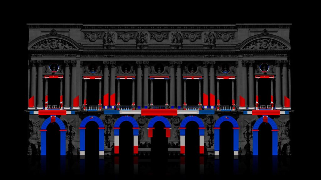 france tricolor texture video mapping toolkit