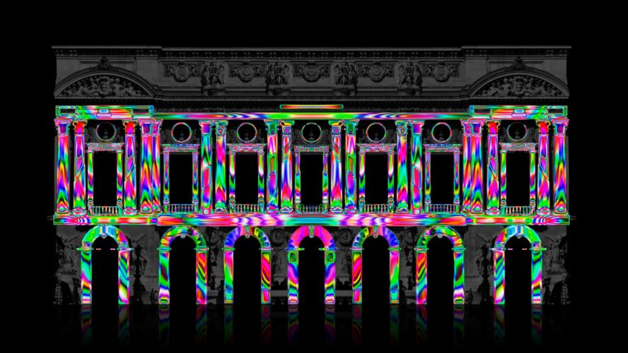 video mapping projection psy