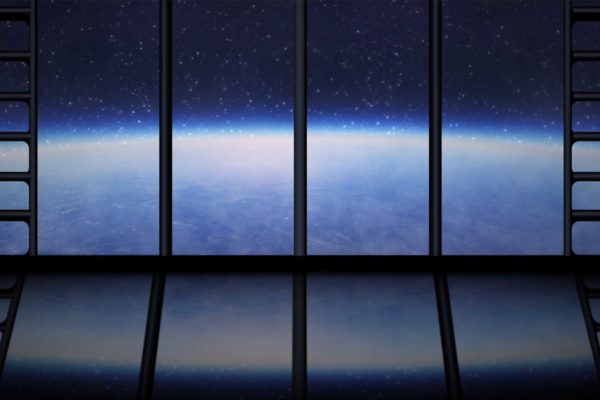 Space View Window in Space Abstract Motion Background wallpaper video HD VJ Loop