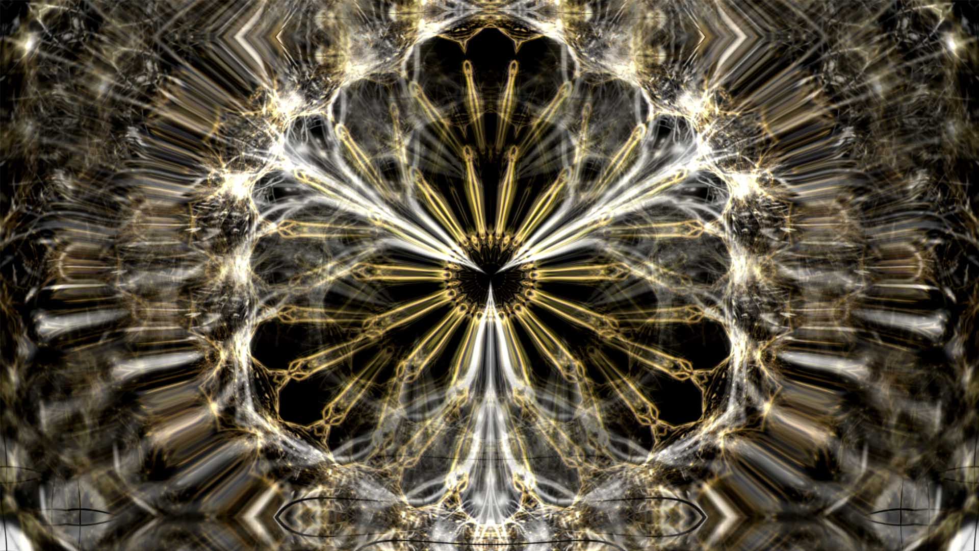 golden tree abstract vj loop video background wallpaper