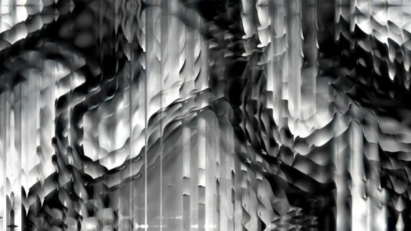 3d displace video background for projection mapping