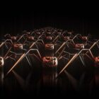 Pumkin head video vj loop spider