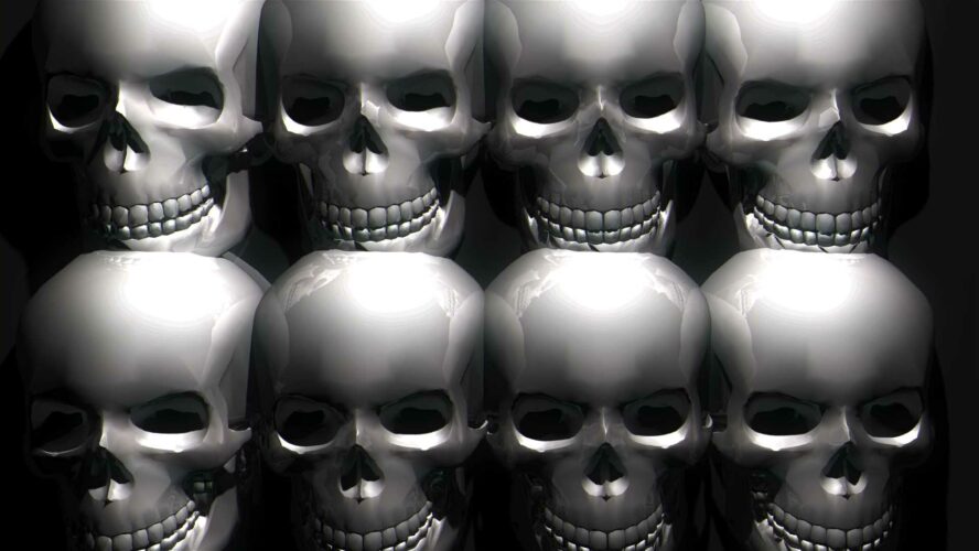 skull 3d animation