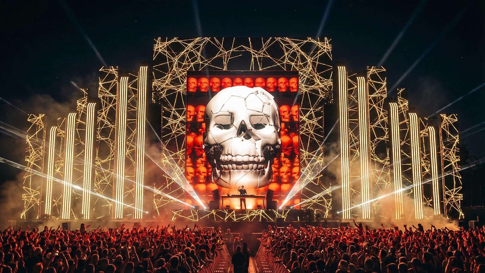 Skull-Pattern-Video-Art-VJ-Loop-6 video vj loop