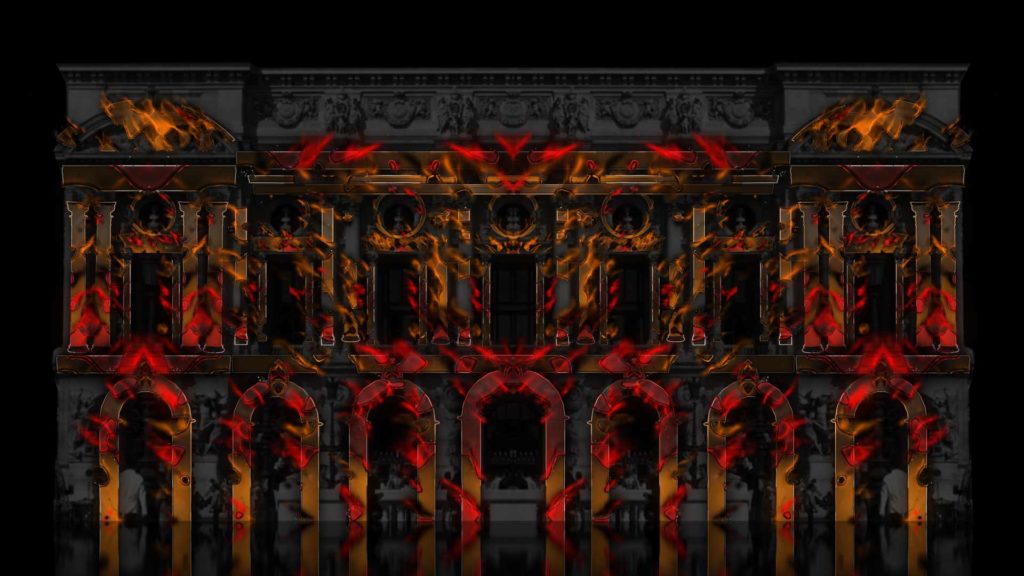 Fire flame burn video mapping projection toolkit