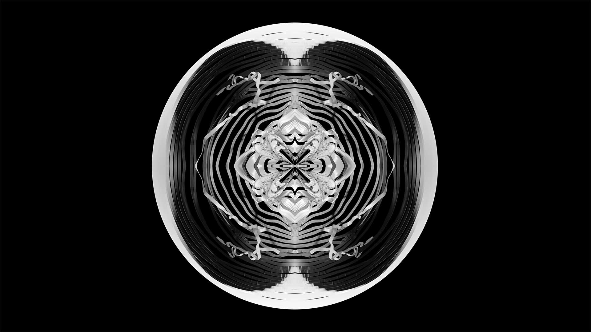 radial cloth circle 3d animation