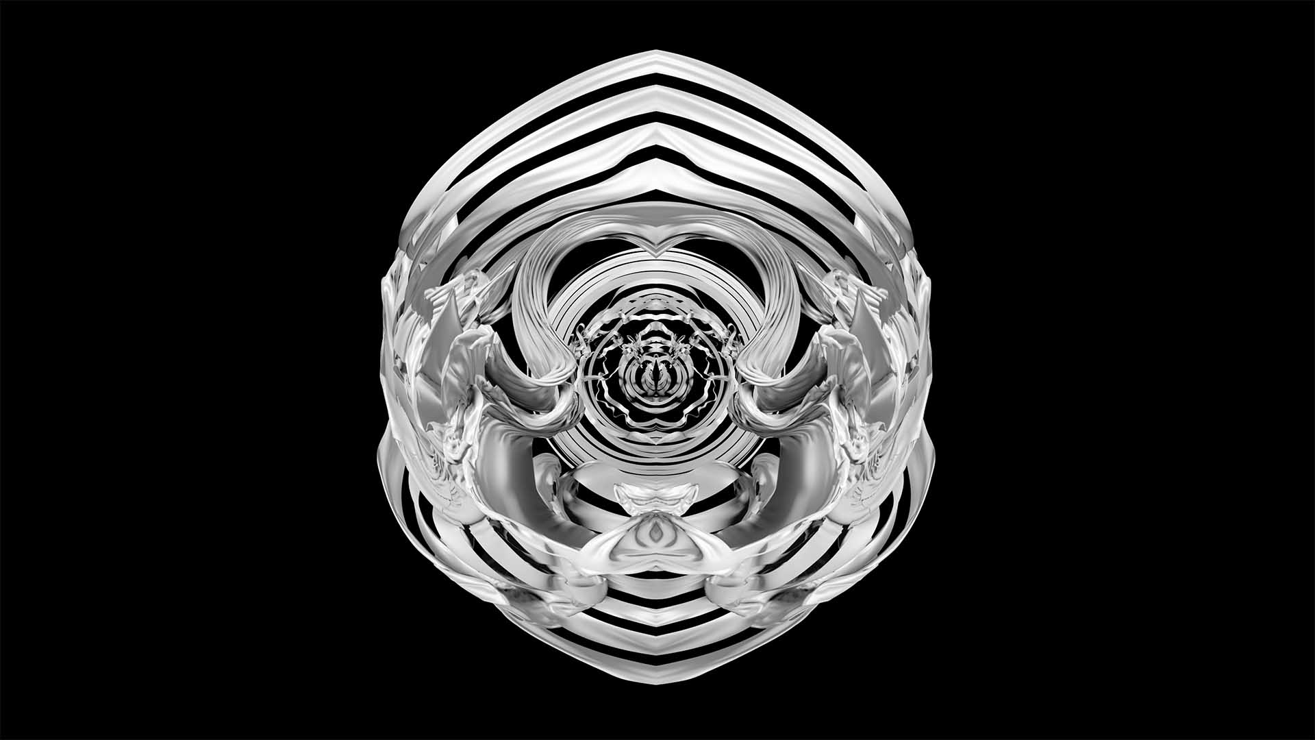 radial cloth circle 3d animation