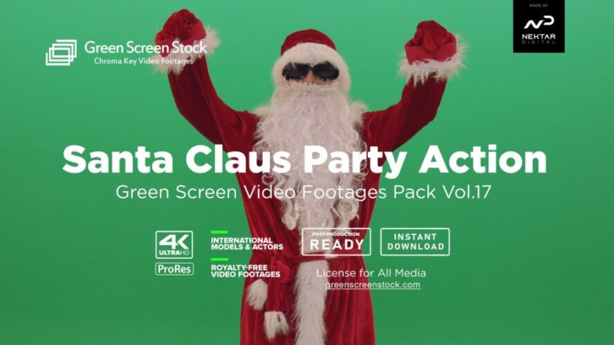 green screen santa claus