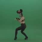 Green screen dancing go-go girl