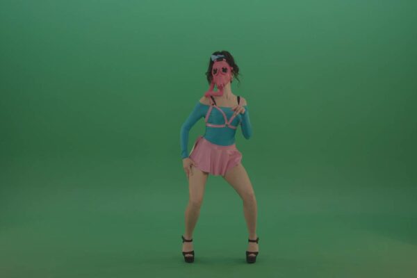 Green screen dancing girl
