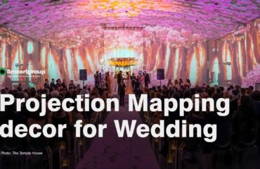 Wedding projection mapping