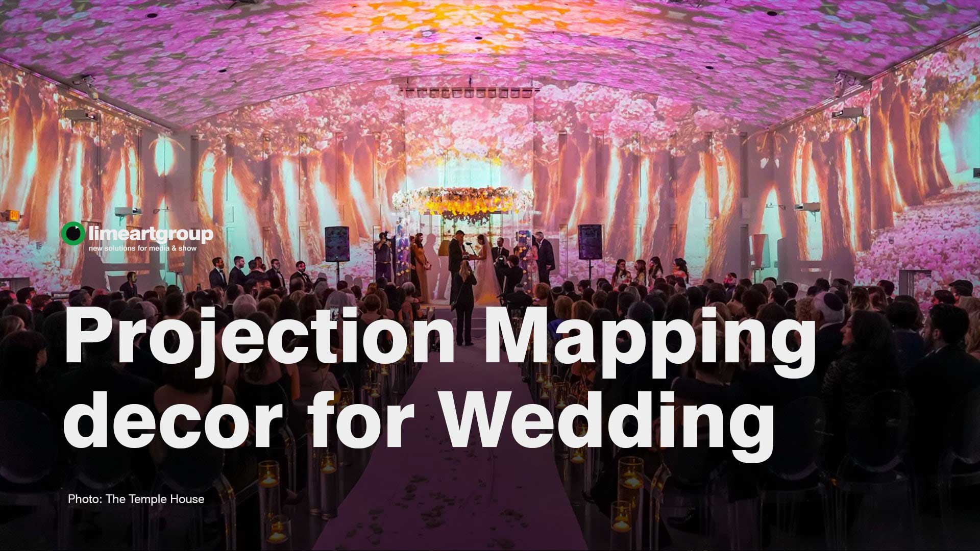 Wedding projection mapping