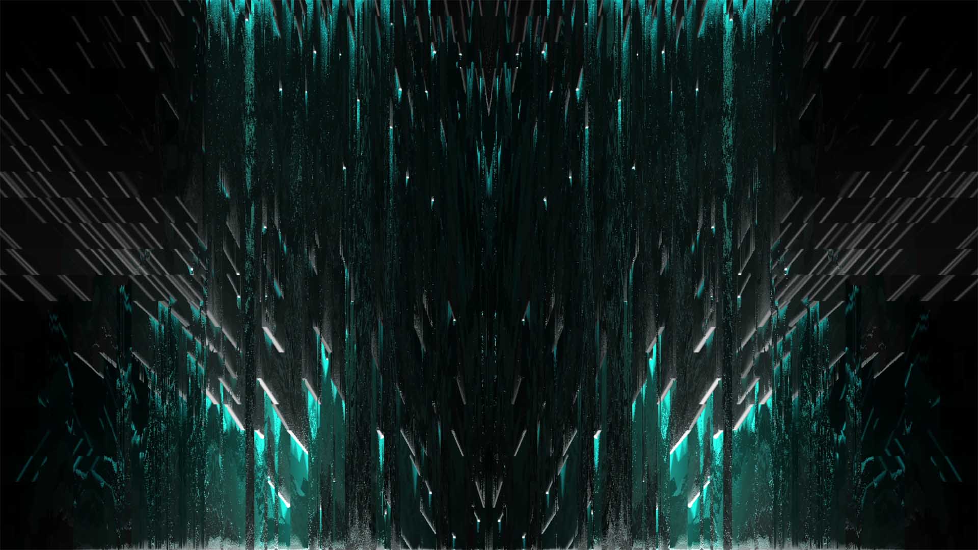 Glitch Door - VJ Video Loop. Full HD Glitch Motion Background