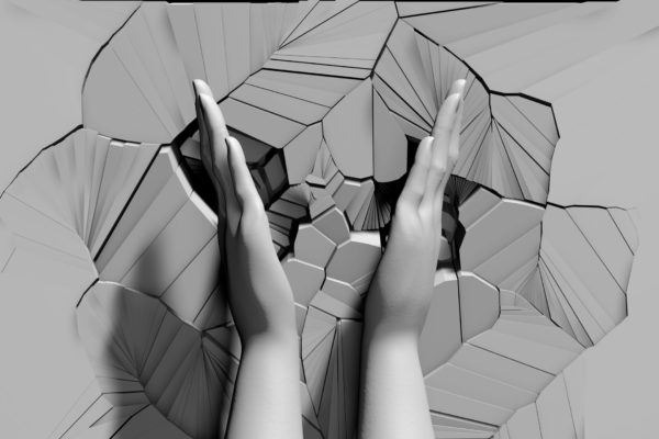 hand gesture 3d animation video footage