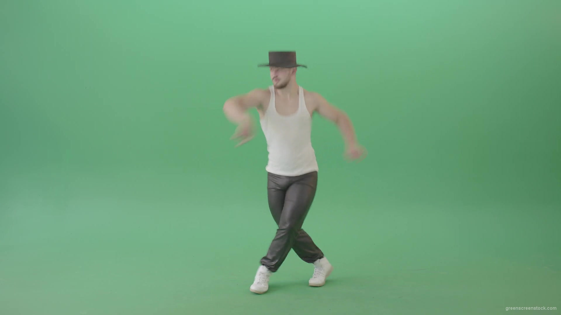 Hip-Hop Dance Green Footage