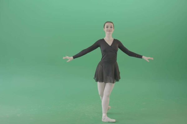 high quality 4k dance footage green screen