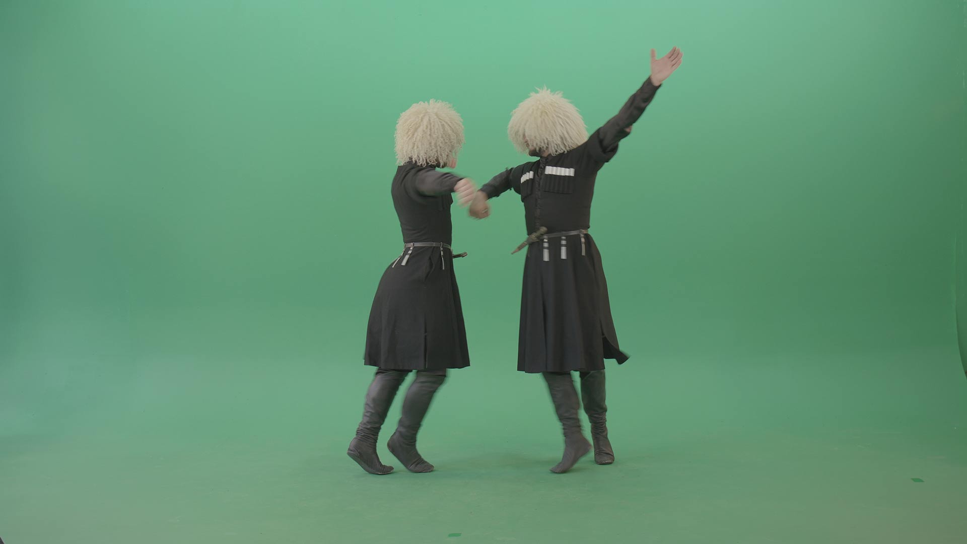 people dancing over green screen video
