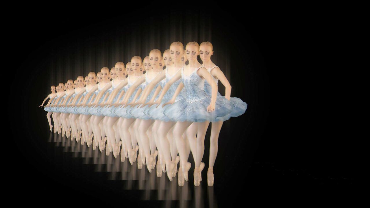 ballet dance girl video art vj loop