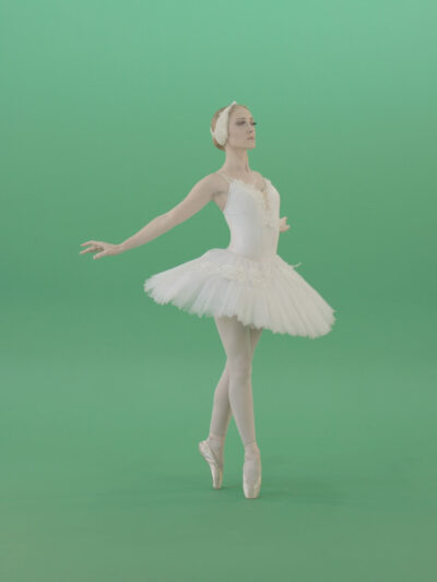 ballet dancing girl ballerina green screen video footage