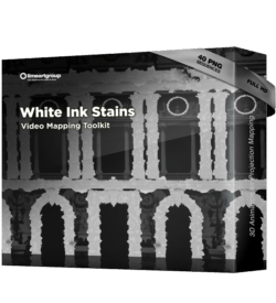White Ink Stains Video Mapping Toolkit