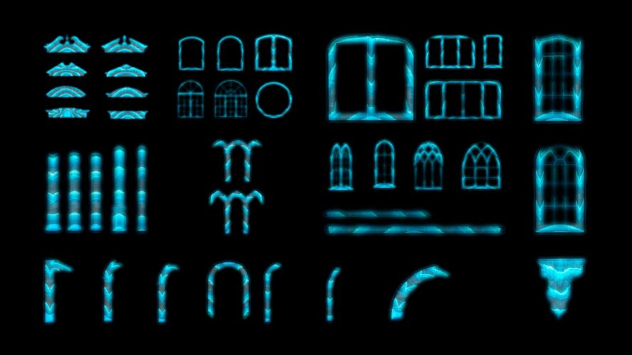 cyberpunk architecture video mapping toolkit