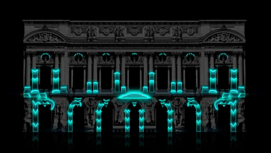 cyber-punk architecture video mapping toolkit