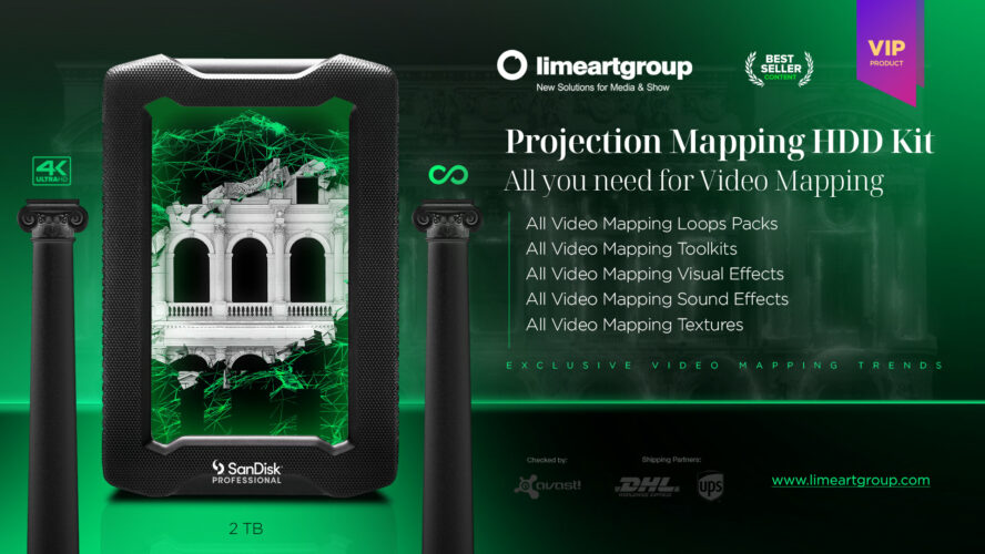 HDD Video Mapping Projection Kit Vol.1 | LIME ART GROUP