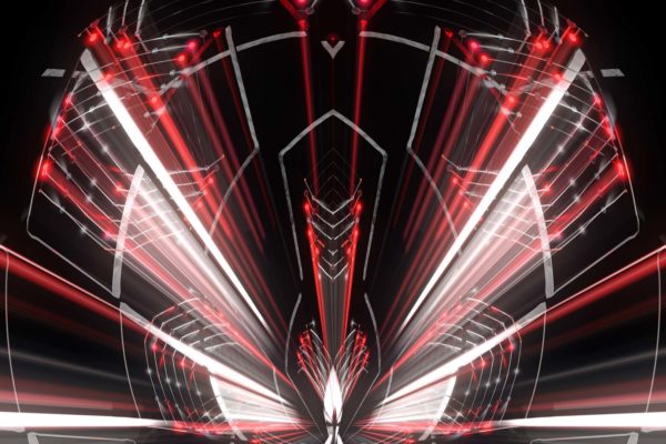 abstract red rays video vj footage looped