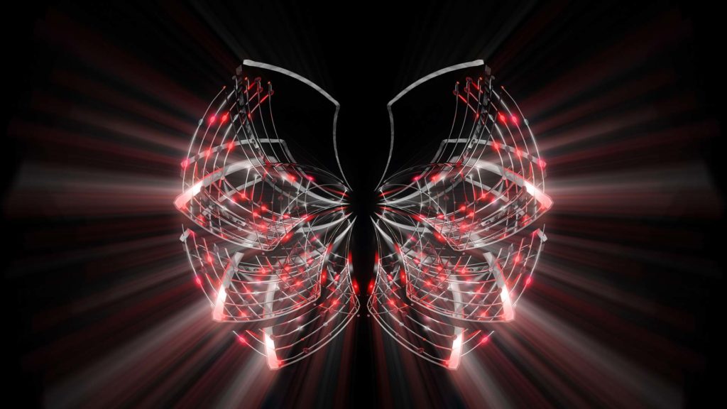 abstract red rays video vj footage looped