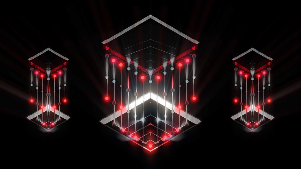 Red-LED-Light-Rays-EDM-Video-Art-VJ-Loop