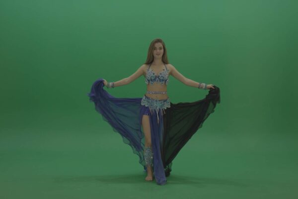 green screen dance oriental woman video footage