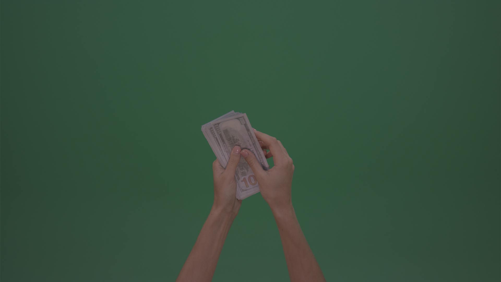 green screen stock video hands money